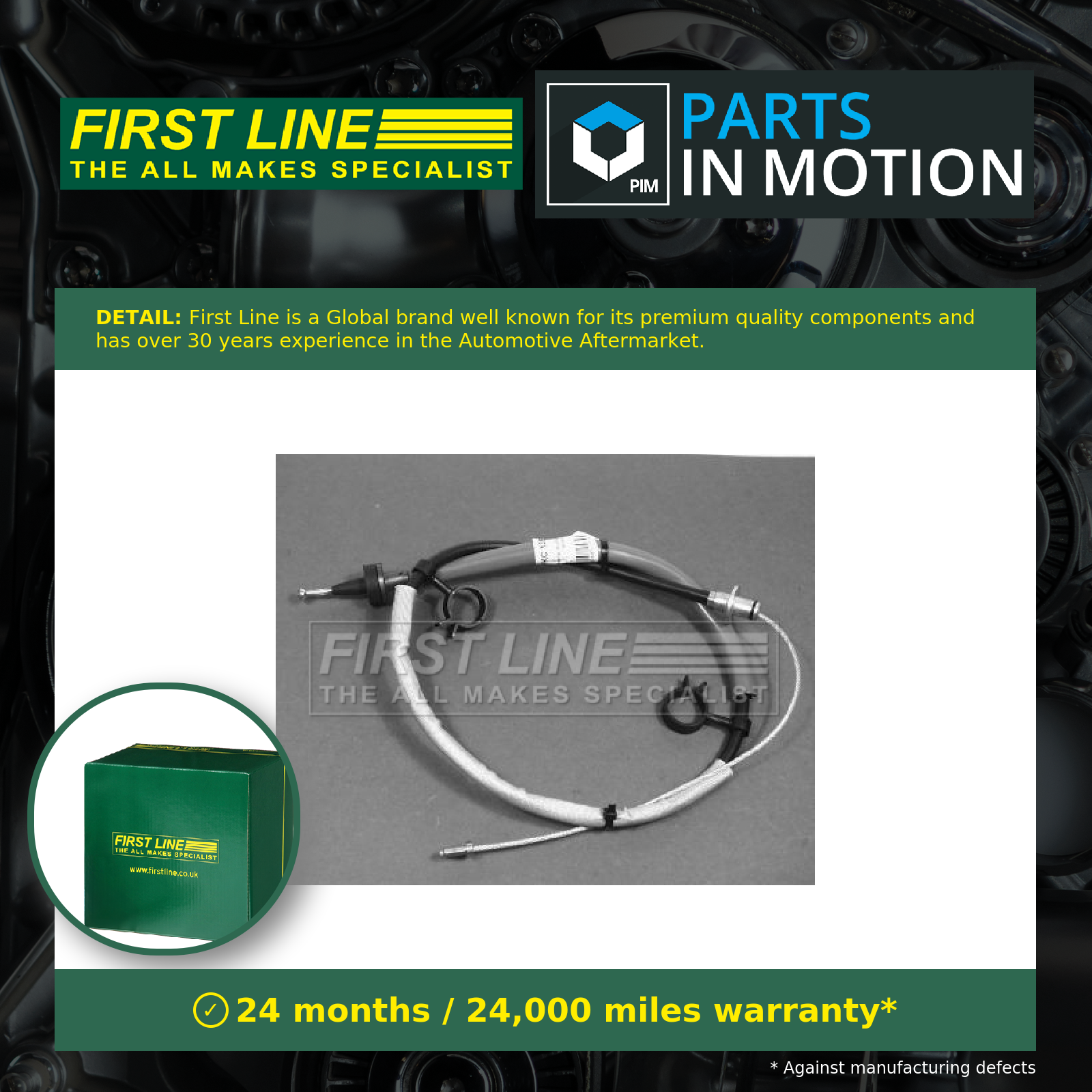 Clutch Cable FKC1352 First Line 1038234 7245711 Genuine Top Quality Guaranteed