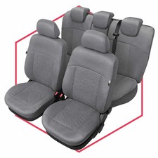 Autositzbezüge Schonbezüge Sitzbezug Set Auto Grau für VW Polo 3,4,5 III-V (99-)