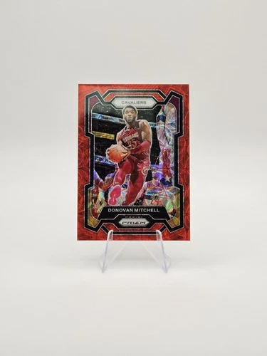Donovan Mitchell 2023-24 Panini Prizm Choice Red Color Match SP #/88 #43