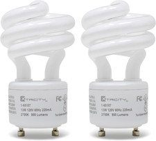 GU24 CFL Light Bulb 13W 60W Equivalent 900LM 2700K Soft White Spiral Bulb