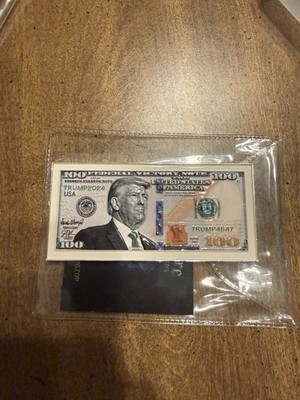 President Trump $100 Bill Coins! 4  And Serialized. 100 Made.