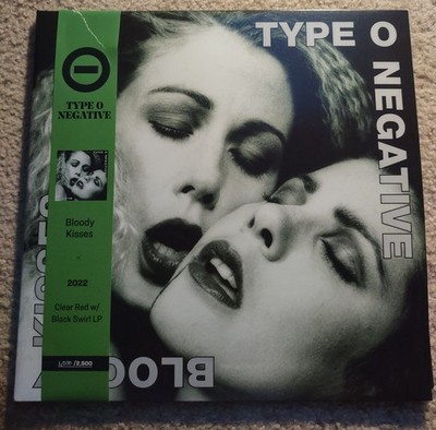 Type O Negative Bloody Kisses Clear Red W Black Swirl 2022