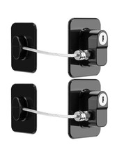 2 Pack Fridge Lock Freezer Lock with 4 Key for Child Safety Refrigerator Locks