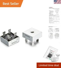 Pack of 2 KBPC 5010 Bridge Rectifier Diodes - 50A 1000V Full Wave Efficiency