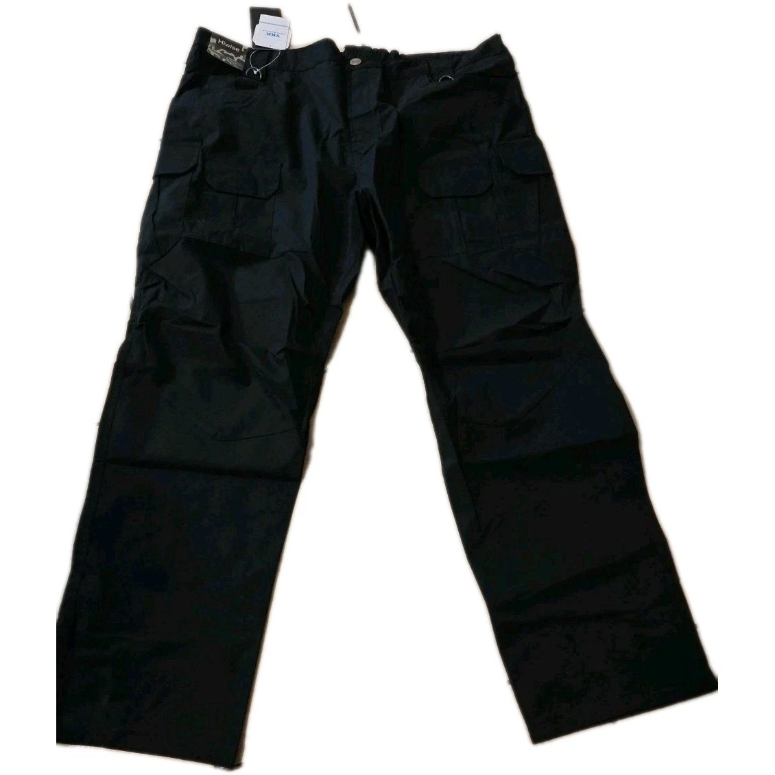 Hiwise Men Ripstop Tactical Pants Water Resistant Stretch Cargo Pant Black 44/32