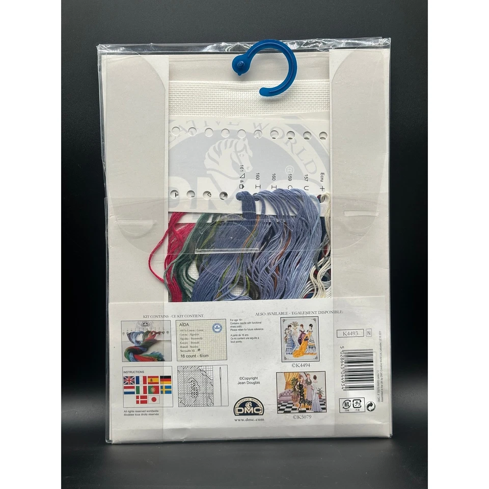 复古 DMC 十字绣套件下午漫步维多利亚女式 K4493 — 第 3/4 张图片