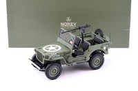 1:18 Norev Jeep Willys Army 1944 D-Day Us Army Green 189016
