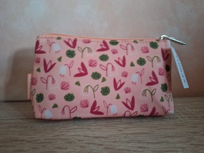 CLINIQUE Kosmetiktasche orange pink rosa  NEU Täschchen Kulturbeutel  Beauty Bag