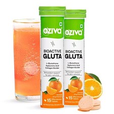 OZiva Bioaktive Glutathion Tabletten für strahlende Haut 30 Brausetabletten