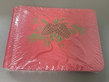 Creative Memories 5x7 Red Christmas Album With Pages Pinecones New Sealed
