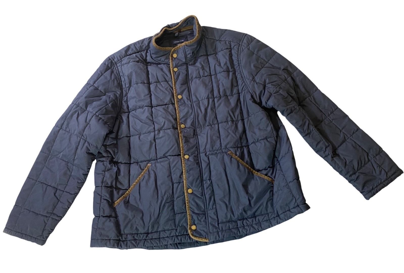 Lands End Mens Quilted Jacket Navy XXL