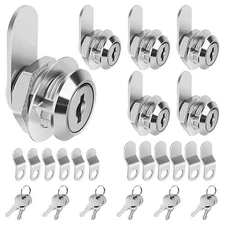 Cam Locks Cabinet Lock Keyed Alike 5/8'' Length Cylinder Fits on 3/8'' Max Pa...
