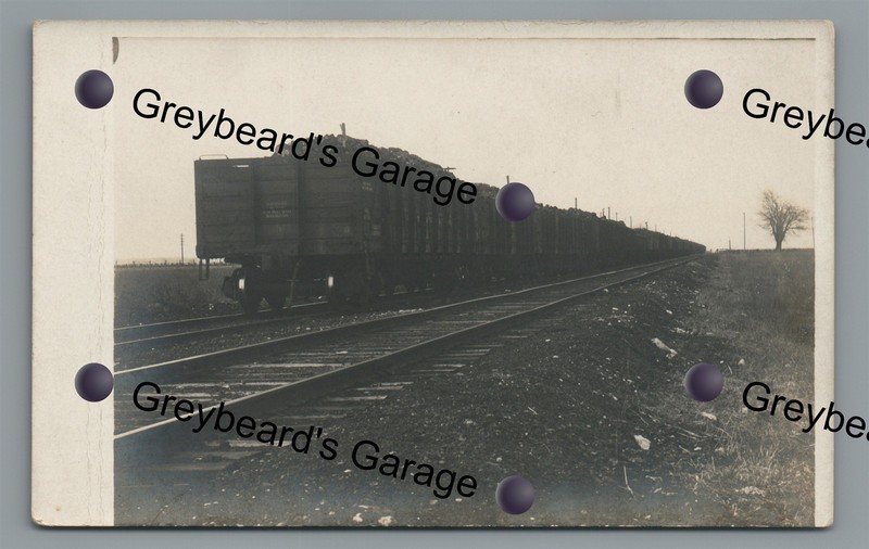 RPPC CNW Railroad Train Wreck nr WOMAC IL Illinois Vintage Real Photo Postcard