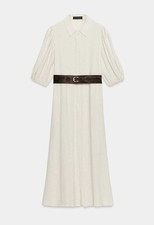 Brand new Zara midi dress, belt, shell buttons, UK XL size - Same day dispatch