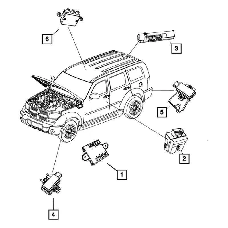 For Jeep Liberty 08-12 Mopar Tire Pressure Monitoring System Control Module Foto 3 de 3