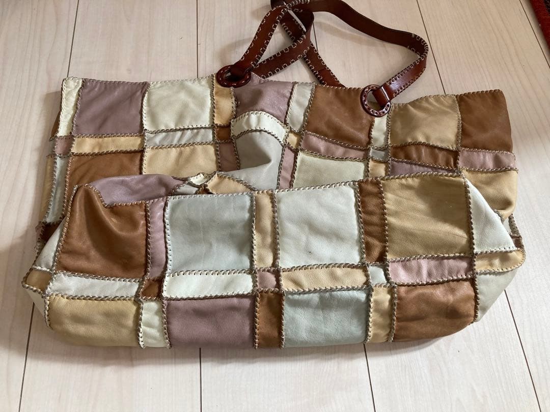 JAMIN PUECH Leather patchwork tote bag - image 5