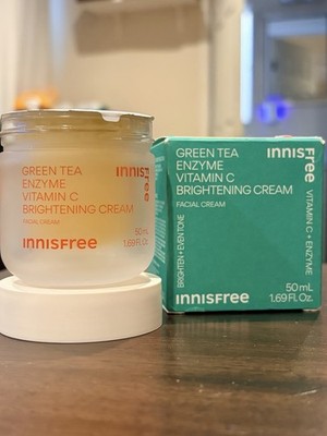 Innisfree Green Tea Enzyme Vitamin C Brightening  Cream Moisturizer - 1.69 oz
