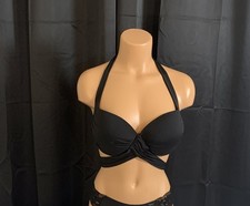 Victoria's Secret Swim Push-Up Wrap Halter Bikini Top 36C NWOT
