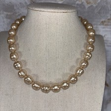 Faux Pearl Necklace Collar Choker 18