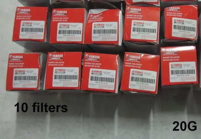 #ad 10 Pcs Genuine Oem Yamaha 10 Mic MAR 10MEL 00 00 Marine Water Separating Filters $131.81