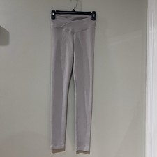 H M Ribbed Gray Leggings