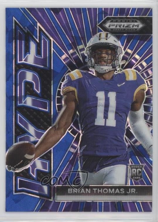 2024 Panini Prizm Draft Picks Hype Blue Ice 24/99 Brian Thomas Jr Rookie RC 1bi0