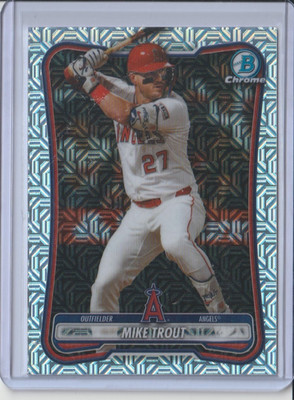 2026 Bowman Chrome Mike Trout Mega Box Mojo Refractor #100 LA Angels