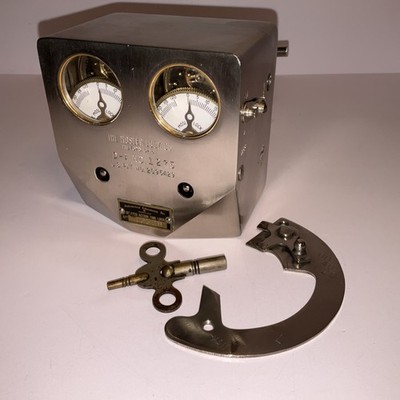 Vintage Mosler D-A No. 1275 Delayed Action Vault Time Lock w/ Key Working