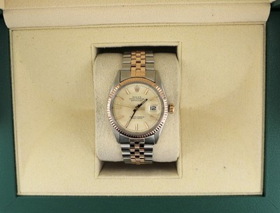 1971 Rolex Datejust 1601 Silver Dial Two-Tone Folded Jubilee Rose Gold 36mm