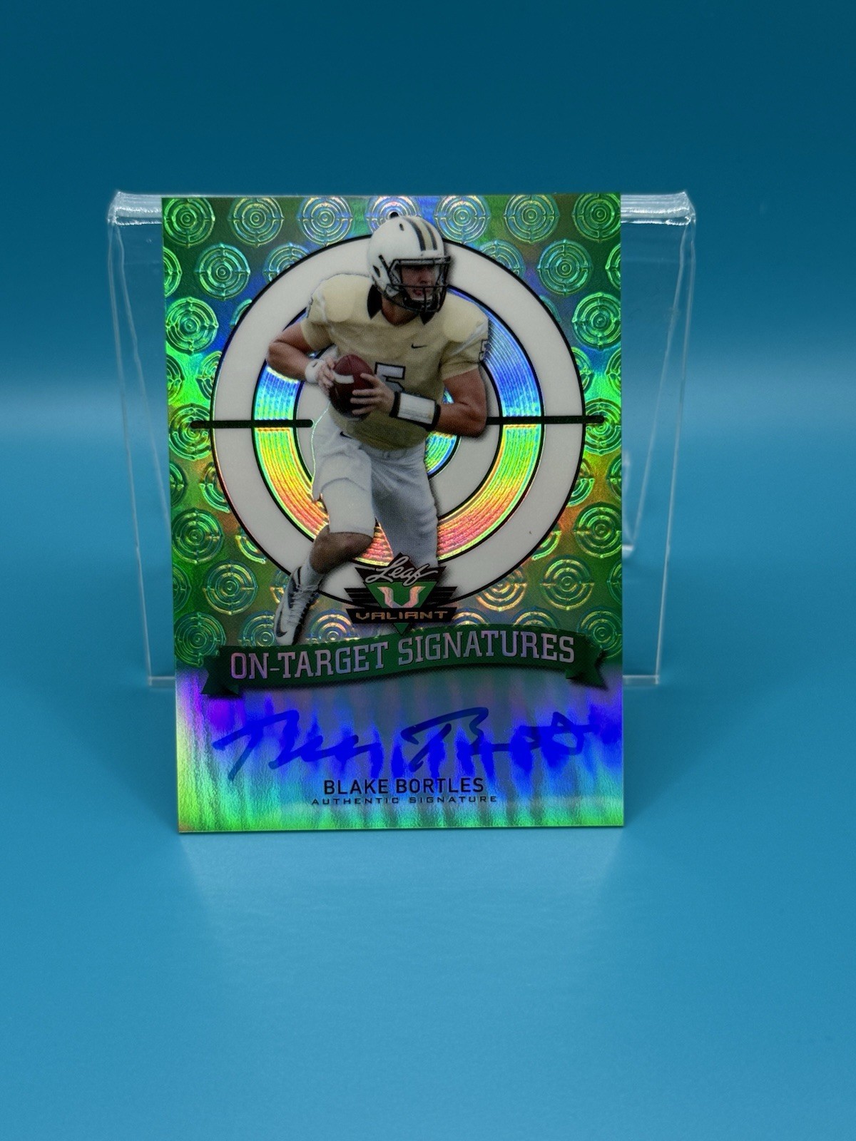 Blake Bortles Leaf Valiant on-Target Signatures #OTBB1 Base