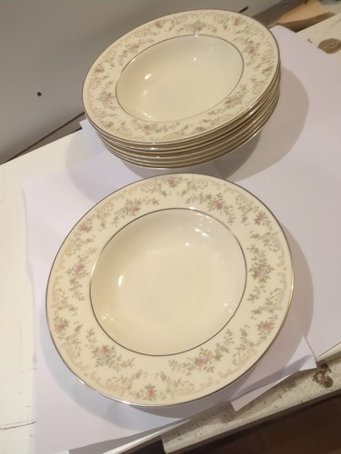 8x Royal Doulton Romance A745 Large Rimmed Soup Pasta Bowls £4 Each Or £25 X8