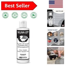 Powerful Skunk Odor Eliminator Soaker - 8oz for Dogs, Cats  Small Animals