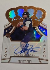 2020 Panini Chronicles Draft Picks Crown Royale James Morgan #41 /99 (AU, RC)