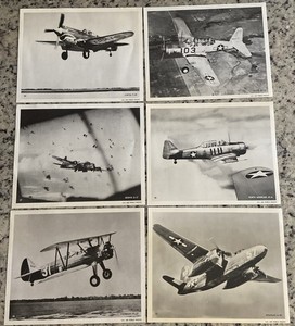 Vintage Lot 6- US Air Force Photos Historic Airplanes Curtiss Stearman Vultee