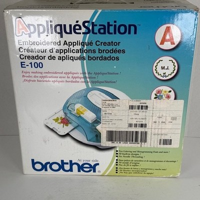 Brother AppliquéStation E-100 Embroidered Appliqué Creator No Needle Threading