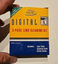 Digital Concepts 3 Piece Lens Cleaning Kit LCK-3N Lens Fluid Cloth Swabs