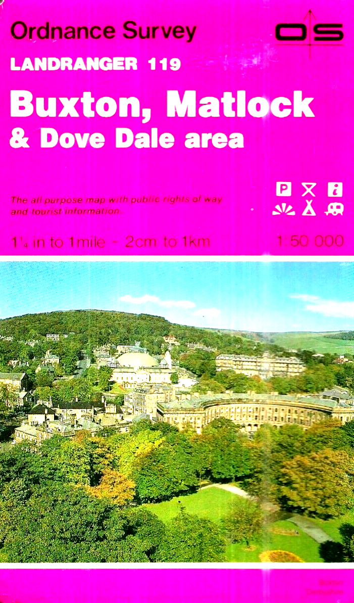 Ordnance Survey Landranger 119, Buxton, Matlock & Dove Dale area