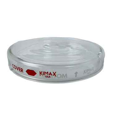 KIMAX USA 90mm Glass Petri Dish w/ Lid Borosilicate Lab Dish