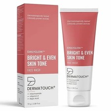 DERMATOUCH Bright  Even Tone Face Wash with Niacinamide, Vitamin E - 70G