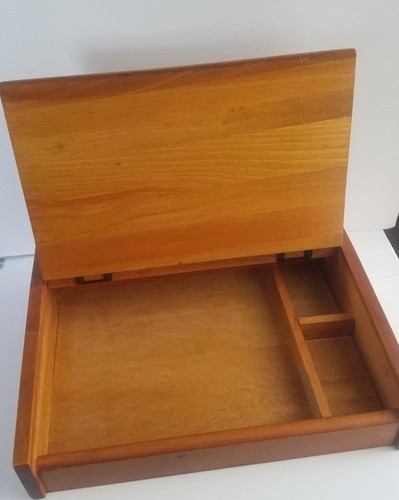 Vintage Large Wooden Portable Desktop Lectern W/ Sections