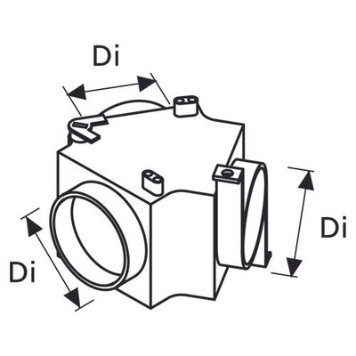 Webasto Verteiler mit Regelklappe D60 1320352A