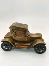 Vintage 1974 Banthrico Brass Chevrolet Car Roadster 1915 Coin Bank