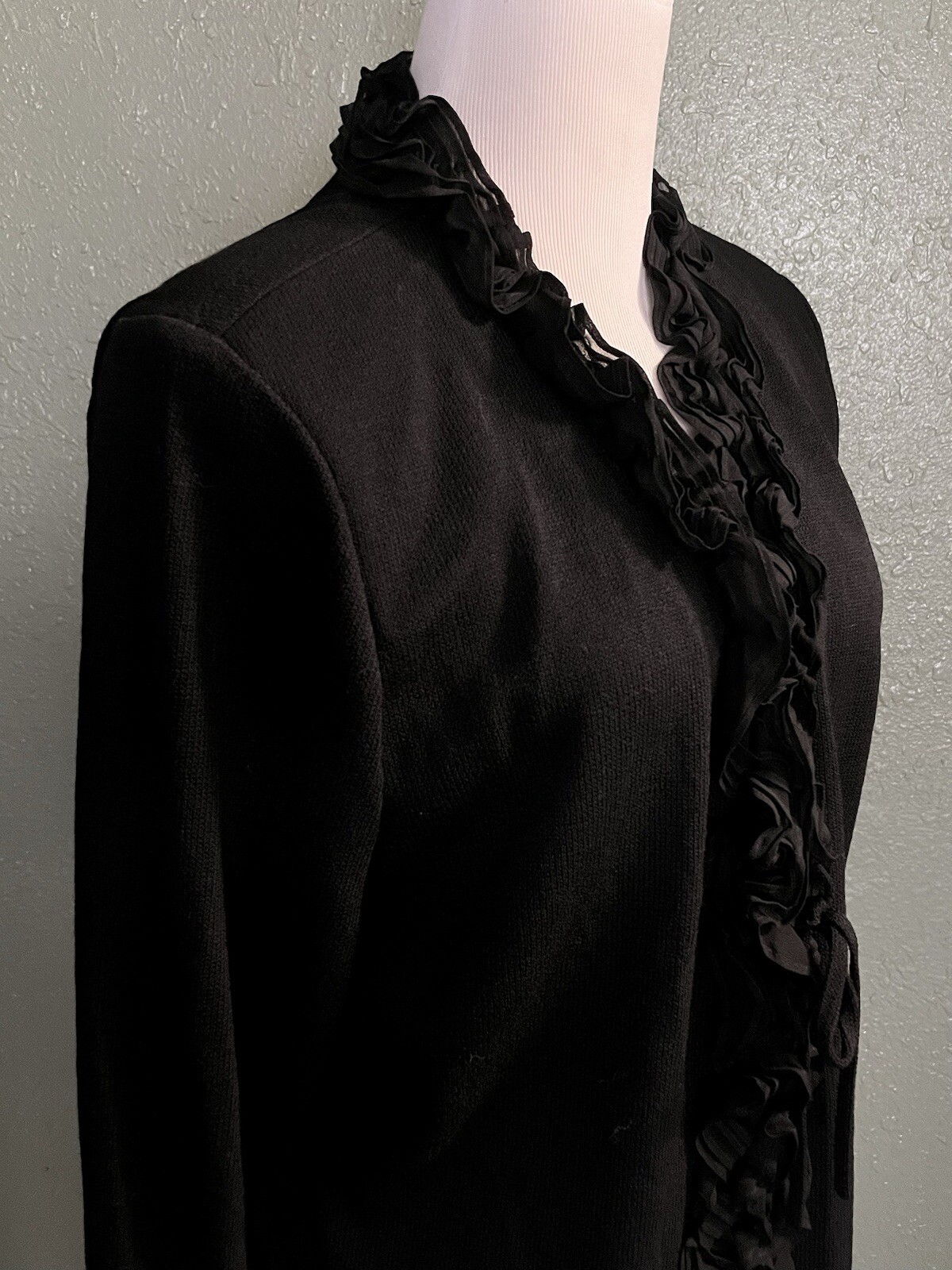 St John Essentials Ruffle Tie-Front Cardigan Swea… - image 5