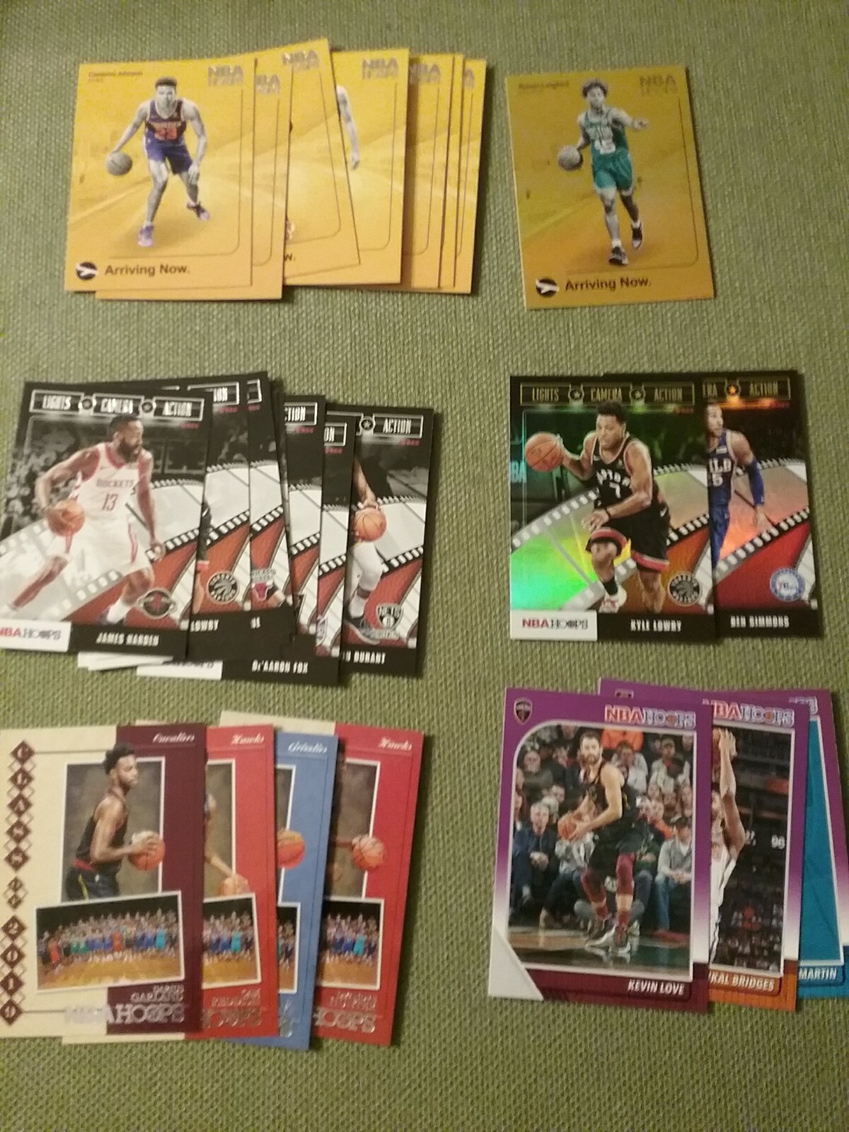 2019-20 NBA Hoops Basketball Cards Base Singles - #251 - #300 + Inserts ...