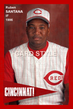 Ruben Santana - 1996 Cincinnati Reds - choose a size - color print