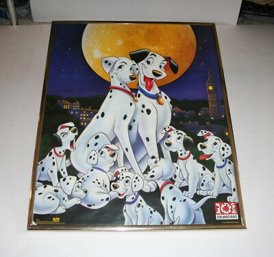 Vintage Official Disney 101 Dalmatians OSP Publishing #81941 Movie Poster 20x16''