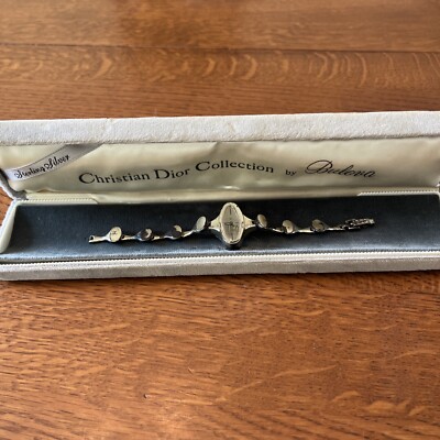 Vintage Christian Dior Bulova W. Germany 70s Sterling Watch Vintage Christian Dior Bulova W. Germany 70s Sterling Watch