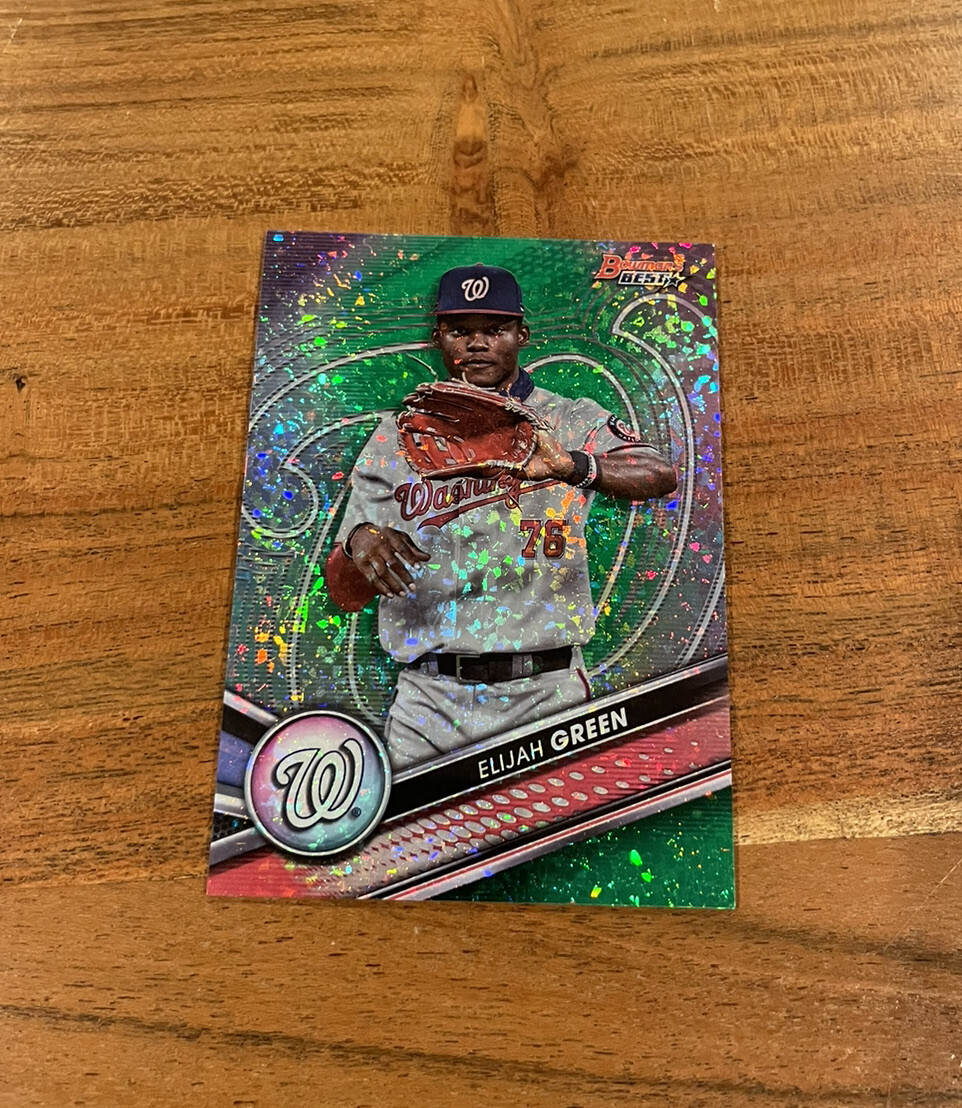 Elijah Green 2022 Bowman’s Best Green Mini Diamond Refractor /99 Rookie NRMT+