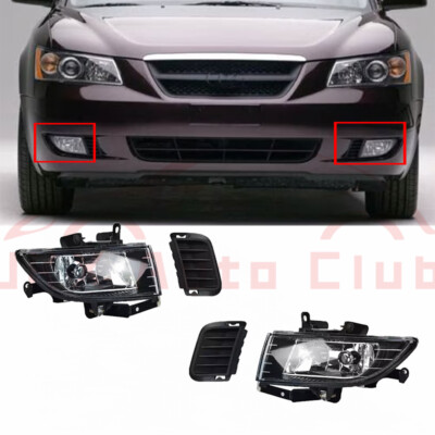 4X Right Bumper Fog Light Fog Lamps Cover Bezels q For Hyundai Sonata 2006-2008