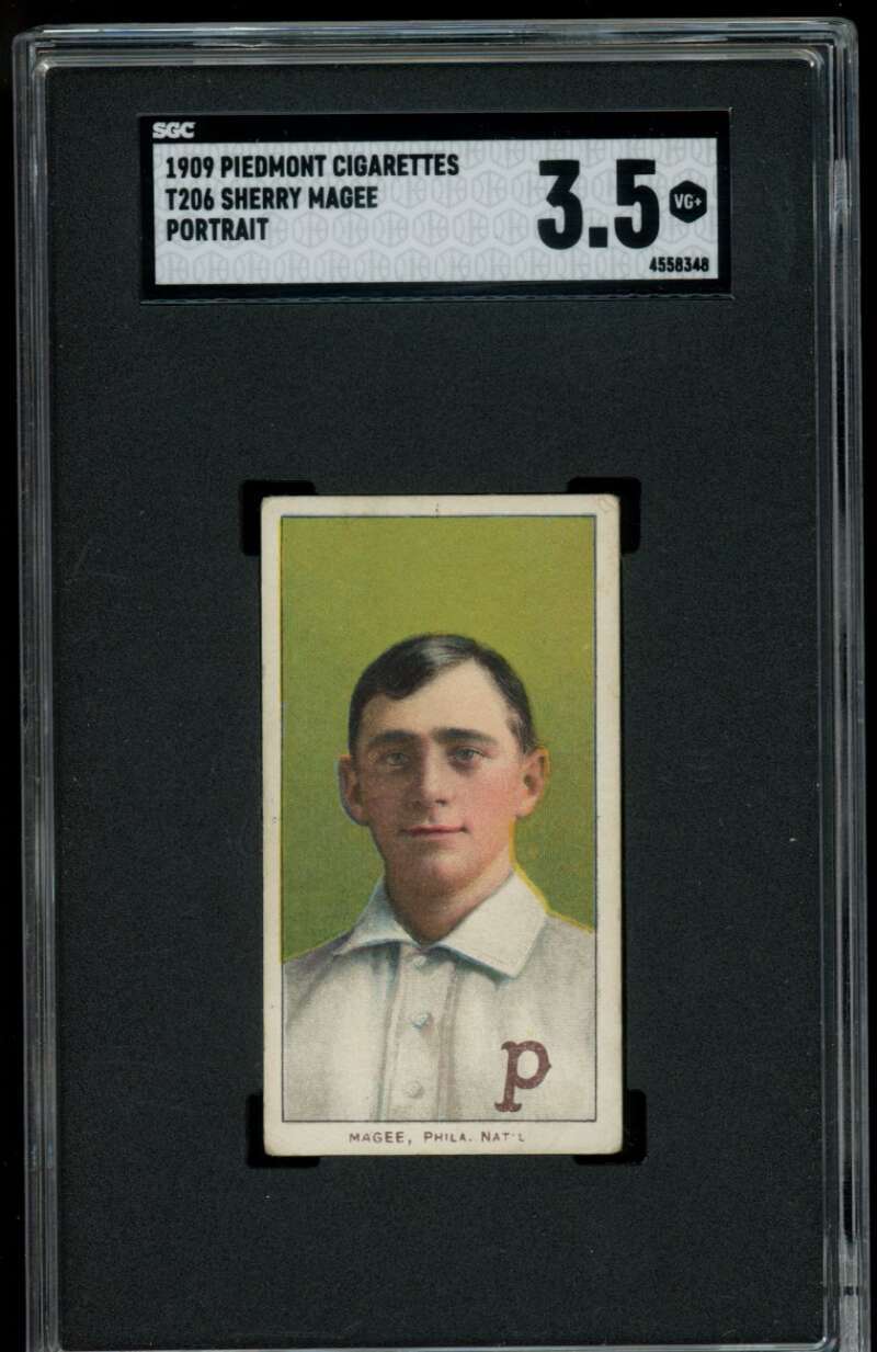 1909-11 T206 #294 Sherwood Magee SGC 3.5 VG+ Portrait Piedmont 150 (1484)